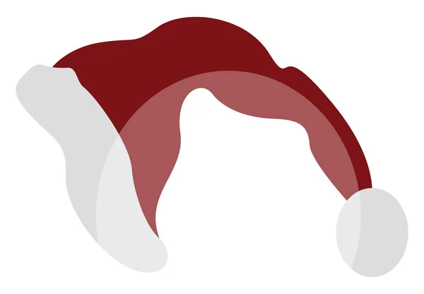 Cappello Babbo Natale Illustrazione Vettore Sfondo Bianco — Vettoriale Stock