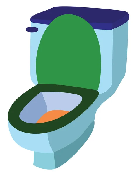 Toaletní Sedadlo Ilustrace Vektor Bílém Pozadí — Stockový vektor