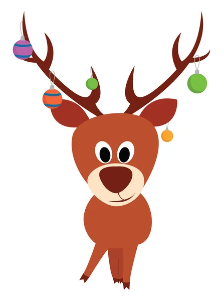 Deer Toys Illustration Vector White Background — Stock Vector