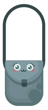 Kadın çantası, illüstrasyon, beyaz arka plan vektör.