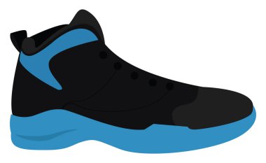 Basketbol ayakkabıları, illüstrasyon, beyaz arkaplanda vektör.