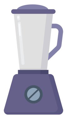 Mor blender, illüstrasyon, beyaz arkaplan üzerindeki vektör.