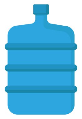 Büyük şişe, illüstrasyon, beyaz arkaplan vektörü.