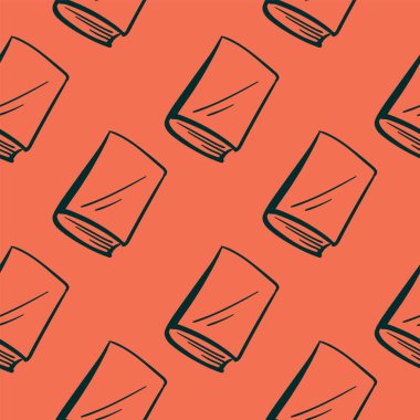 Kitap deseni, illüstrasyon, beyaz arkaplan üzerindeki vektör.