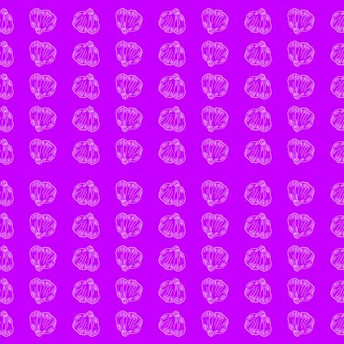 Sarımsak deseni, illüstrasyon, beyaz arkaplan üzerindeki vektör.