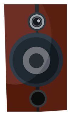 Büyük konuşmacı, illüstrasyon, beyaz arkaplan vektörü.