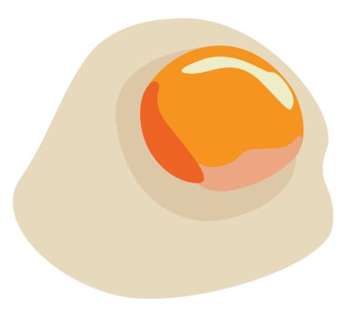 Tavuk yumurtası, illüstrasyon, beyaz arkaplan vektörü.