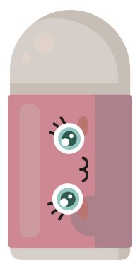 Mutlu silgi, illüstrasyon, beyaz arkaplan üzerindeki vektör.