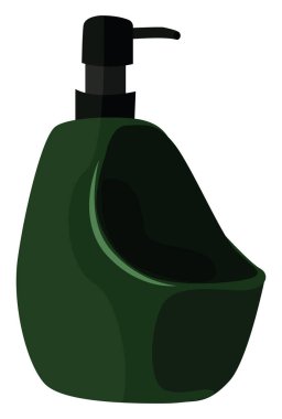 Sıvı sabun, illüstrasyon, beyaz arka plan üzerinde vektör.