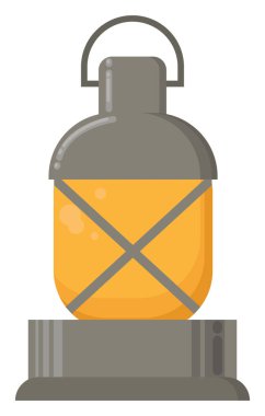 Eski lamba, illüstrasyon, beyaz arka plan üzerinde vektör.