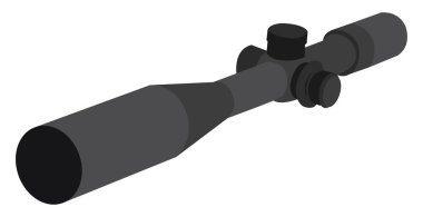 Optik görüş, illüstrasyon, beyaz arkaplan üzerindeki vektör.