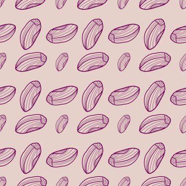 Fıstık deseni, illüstrasyon, beyaz arkaplan üzerindeki vektör.