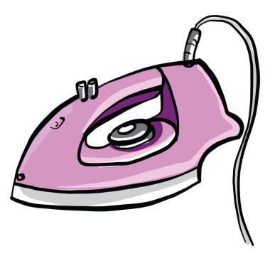 Pembe demir, illüstrasyon, beyaz arka plan üzerinde vektör.