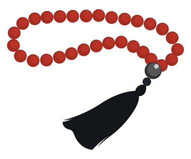 Dua boncuk, illüstrasyon, beyaz arka plan vektör.