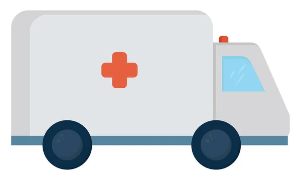 Ambulance Ilustrace Vektor Bílém Pozadí — Stockový vektor