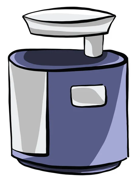 Juicer Azul Ilustração Vetor Sobre Fundo Branco — Vetor de Stock