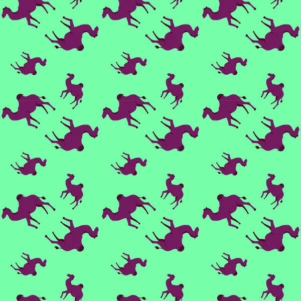 ラクダのパターン イラスト 白い背景のベクトル — ストックベクタ