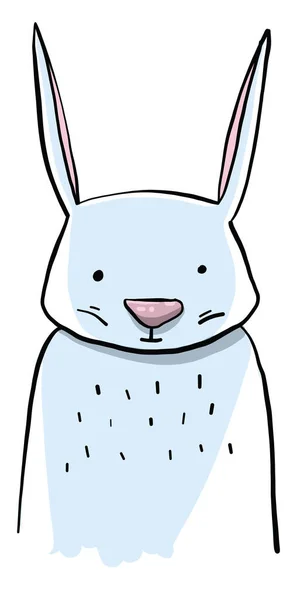 Lapin Dessin Animé Illustration Vecteur Sur Fond Blanc — Image vectorielle