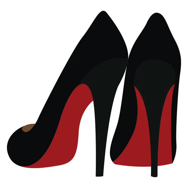 Tacones Mujer Ilustración Vector Sobre Fondo Blanco — Archivo Imágenes Vectoriales