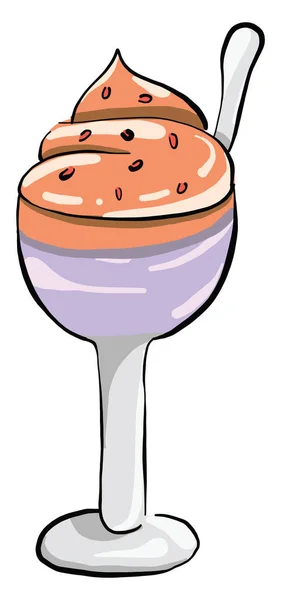 Cocktail Doux Illustration Vecteur Sur Fond Blanc — Image vectorielle