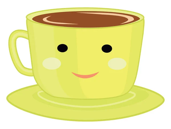 Kaffee Tasse Illustration Vektor Auf Weißem Hintergrund — Stockvektor