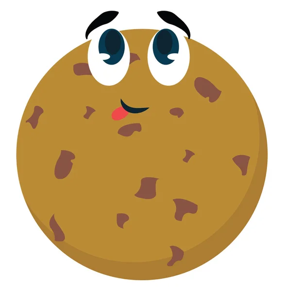 Nettes Cookie Illustration Vektor Auf Weißem Hintergrund — Stockvektor