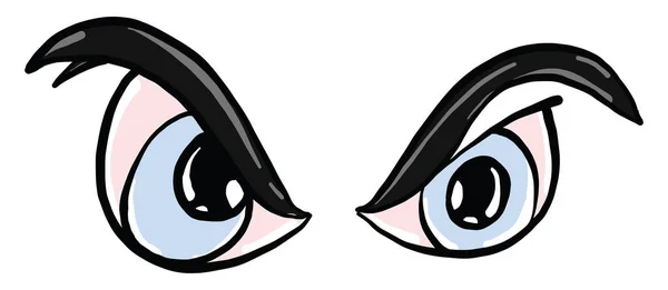 Evil Eyes Illustration Vector White Background — 图库矢量图片