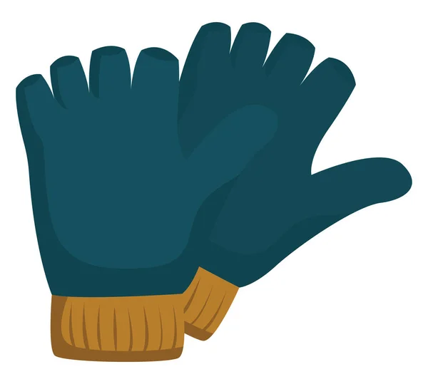 Guantes Sin Dedos Ilustración Vector Sobre Fondo Blanco — Vector de stock