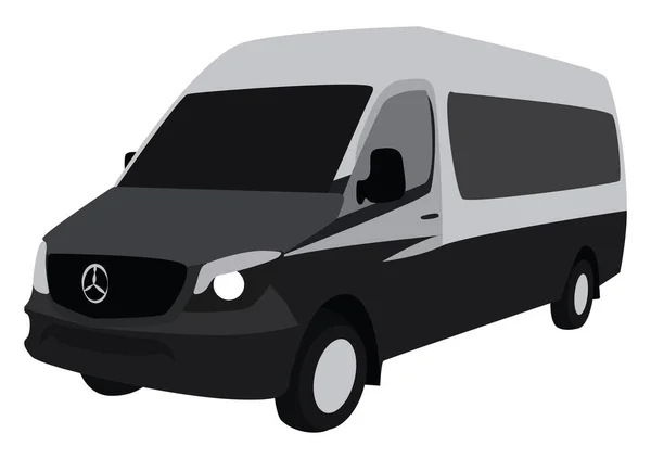 Grijze Sprinter Illustratie Vector Witte Achtergrond — Stockvector