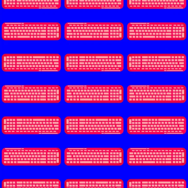 Tastaturmuster Illustration Vektor Auf Weißem Hintergrund — Stockvektor