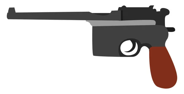 Mauser Gun Illustratie Vector Witte Achtergrond — Stockvector