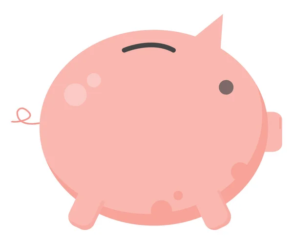 Piggy Bank Ilustração Vetor Sobre Fundo Branco — Vetor de Stock