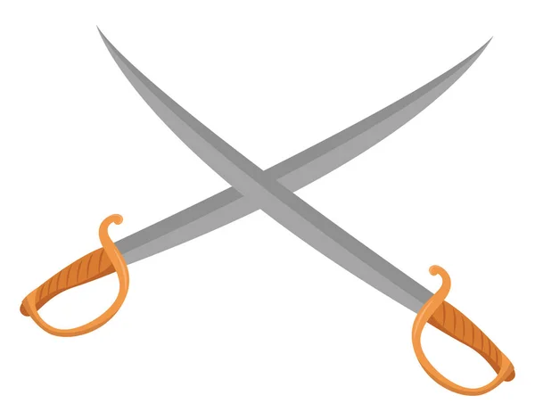 Kılıç Illüstrasyon Beyaz Arkaplanda Vektör — Stok Vektör