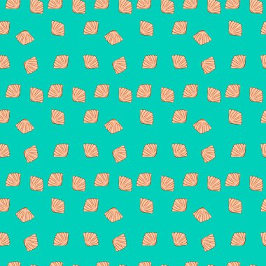 Kabuk deseni, illüstrasyon, beyaz arkaplan üzerindeki vektör.