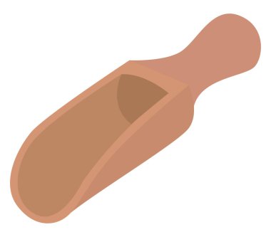 Baharat kaşığı, illüstrasyon, beyaz arkaplanda vektör.