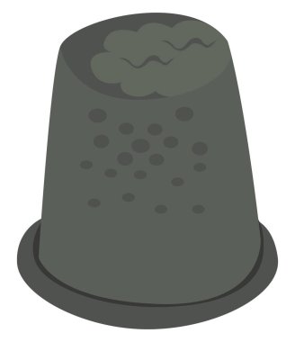 Başparmak, illüstrasyon, beyaz arkaplan üzerindeki vektör için yüksük.