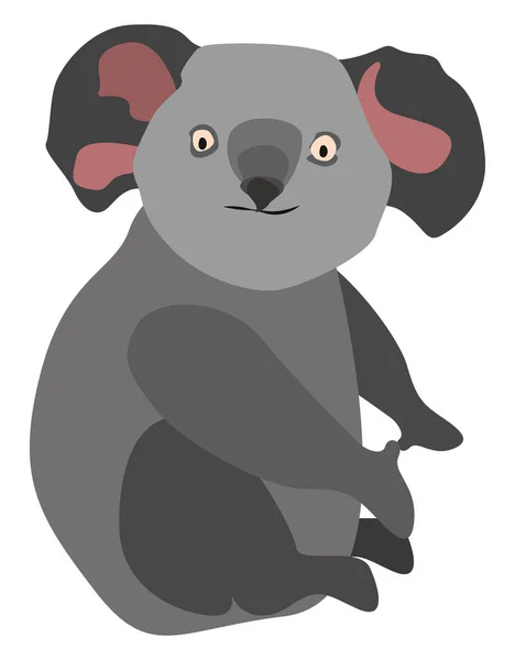 Koala Sur Arbre Illustration Vecteur Sur Fond Blanc — Image vectorielle