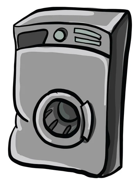 Washing Machine Illustration Vector White Background — Stock Vector