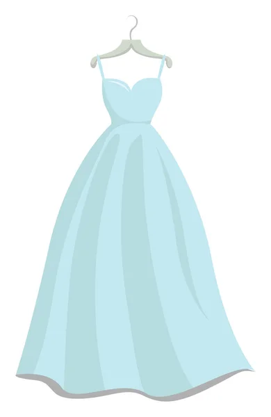 ウェディングドレス イラスト 白い背景にベクトル — ストックベクタ