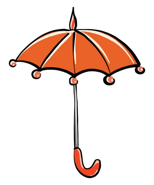 Parasol Deszczowy Ilustracja Wektor Białym Tle — Wektor stockowy