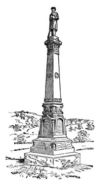 Gettysburg savaşında ölen askerlerin anısına yapılmış tarihi bir anıt. Anıtın tepesinde bir asker heykeli, klasik çizimler veya gravür resimlerinde görülebiliyor..