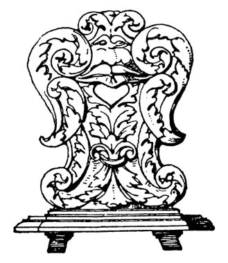 17. yüzyılda sandalyenin ahşap arkasına oyulmuş el için boşluklar vardı. Sandalyeyi taşımak, klasik çizim ya da kabartma resimlerinde kolaylık olsun diye yapıldı..