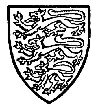 Üç çalışan kurt, vintage çizgi çizme veya oyma illüstrasyon Lovett Astwell vardır.