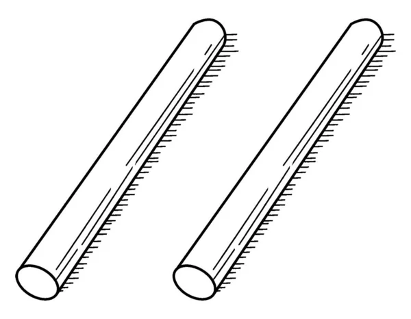 Tipikus Ábrázolása Pálca Amely Használható Tanítás Során Számlálás Csoportosítás Hely — Stock Vector