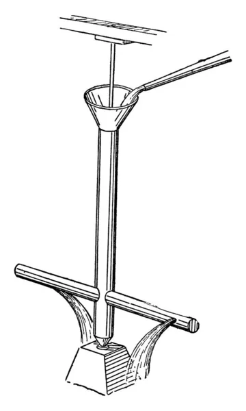 Une Représentation Typique Moulin Aboyer Dispositif Qui Tourne Lorsque Eau — Image vectorielle