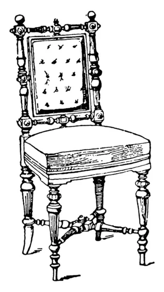 Современные Кресла Спинки Кресла Покрыты Кожей Текстилем Имеют Рук Ног — стоковый вектор