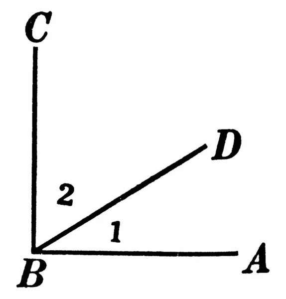 Εικονογράφηση Που Δείχνει Ότι Γωνίες Και Είναι Συμπληρωματικές Είτε Από — Διανυσματικό Αρχείο