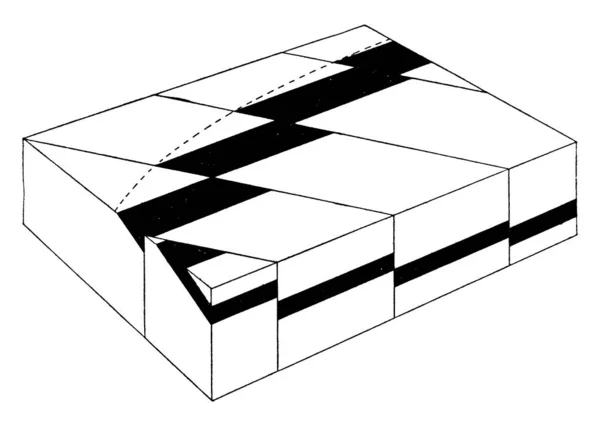 Eine Typische Darstellung Des Crescentischen Ausgleichs Von Aufschlüssen Sichtbare Belichtung — Stockvektor