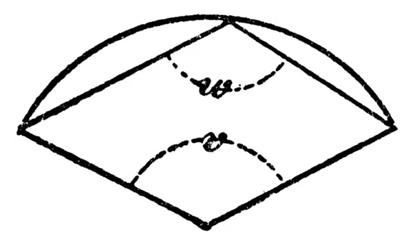 Una Representación Típica Sector Círculo Con Centro Ángulo Central Ángulo — Vector de stock
