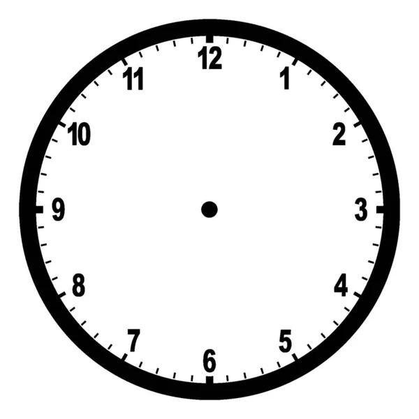 Imagen Representa Una Esfera Reloj Redondo Con Números Que Muestran — Archivo Imágenes Vectoriales
